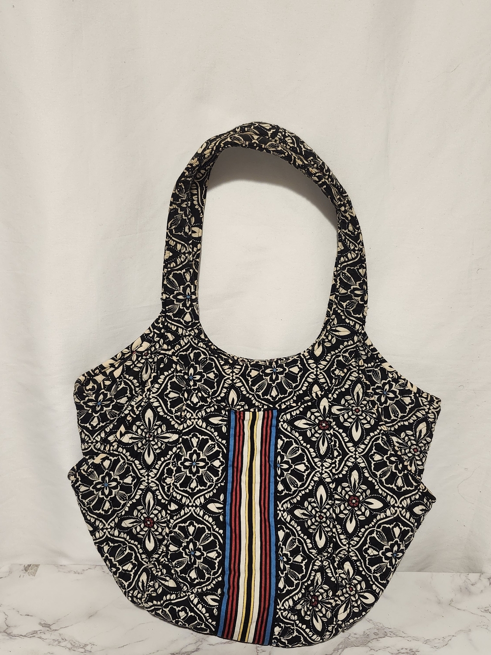 Vera Bradley Olivia Shoulder Bag Retired Barcelona Pattern Quilted Purse Tote